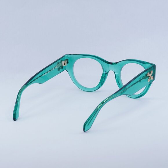 🕶️ New Off-White OERJ013 STYLE 13 5000 Eyeglasses - Transparent Green Frame - Picture 4 of 12